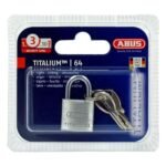 Abus 64TI Titalium 20mm Open Shackle Padlock
